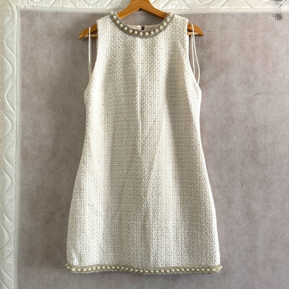 Alice + Olivia Coley Embellished Tweed Minidress - Picture 8 of 11